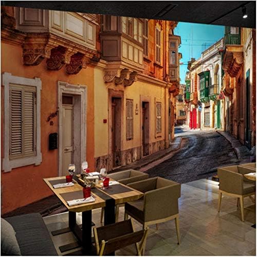 壁飾り壁画 壁紙 ストリートシティの風景フレスコ壁画壁画 壁の装飾フレスコ画