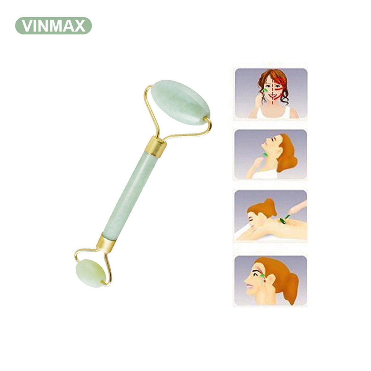 Vinmax Royal Jade Roller Massager Slimming Tool Facial Face Massage-Rejuvenates Face and Neck Skin,Face Slimmer