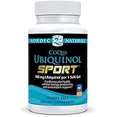 Nordic Naturals Nordic CoQ10 Ubiquinol Sport - 60 Mini Soft Gels - 100 mg Ubiquinol - Heart Health, Physical Performance, Cellular Energy Production - Non-GMO - 60 Servings