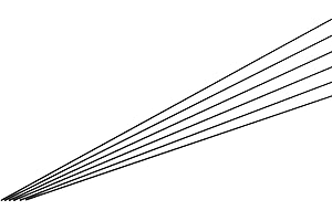 MECCANIXITY Carbon Fiber Rod, 1mm x 400mm Carbon Rod Bar for RC Plane DIY Craft Kite Wing Tube Quadcopter Arm Repair Pack of 10