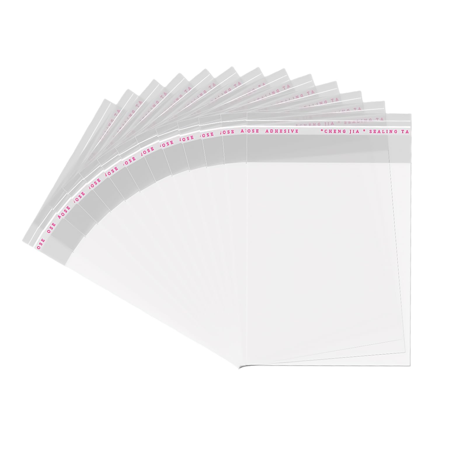 100Pcs 13.5 x 16 Inch Large Cellophane Bags Clear Resealable Cello Bags for Clothing Artwork Documents Party Treat Wrapping