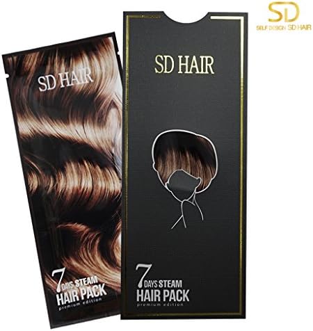 [SD HAIR] 7 Days Steam Hair Pack 30g, Premium Oneself Salon Hair Care, Wrap Hair Cap Mask for Dry and Damaged Hair, Nourishing &amp; Moisturizing, Made in Korea (5 Pack)