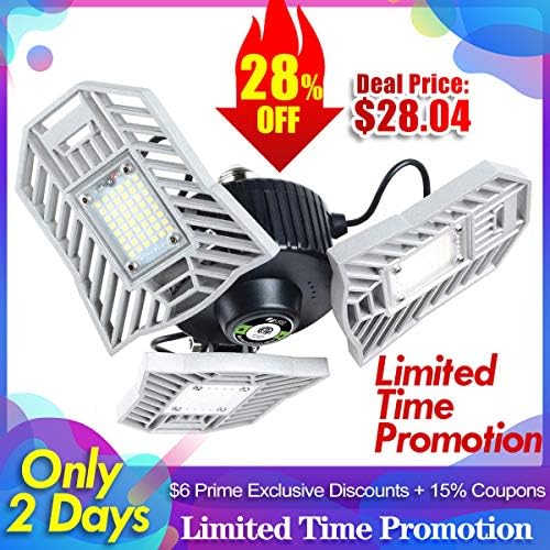 Garage Light 6000 Lumens Tribright Led Garage Light Bulb 6000k