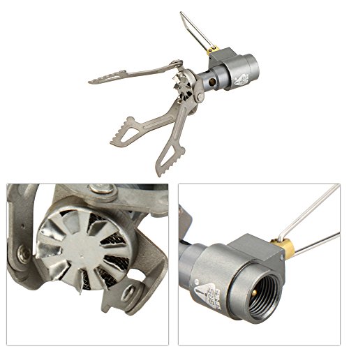 Lixada 2700 W titanium legering camping gas fornuis ultralicht 25 g buiten vouwen winddicht piëzo-ontsteking gas fornuis… - Image 3