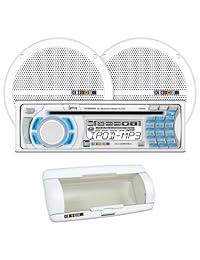 Dual mxcp65s1 am fm Cd receptor con MP3 WMA Marino (2) Par 6.5 inch altavoz Doble Cono