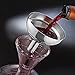 Wine Enthusiast Aerating Funnel w/Removable Screen & Stand – Premium Stainless Steel Wine Filter for Mess Free Pouring