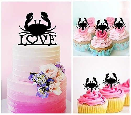 Cake Decorations Innovedesire Love Crab Party Wedding Birthday