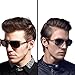 HDCRAFTER Polarized Sunglasses for Men UV400 Protection Lenses Metal Frame
