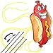 AGREATLIFE Huge Hotdog Kite: Best Kite for Kids and Adults with String, Spool and eBook