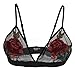 Megan apparel Women's 2 Pack Floral Lace Bralette Breathable Sexy Racerback Lace Bra Bustier