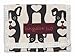 Bungalow 360 Tri-fold Wallet w/ Velcro Closure-cotton Canvas-black Dog