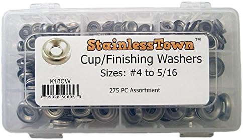 Stainless Steel Cup/Finishing Washer Assortment by StainlessTown