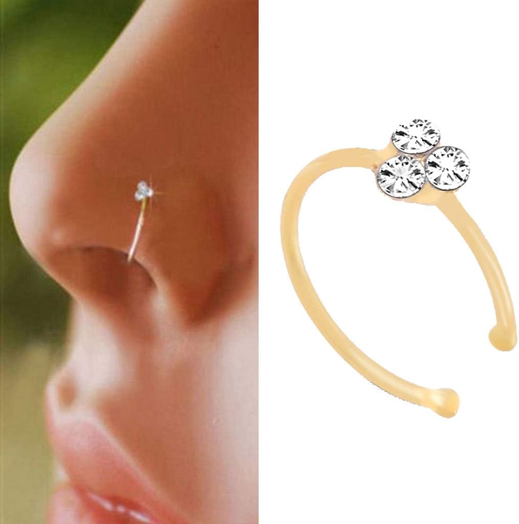 Sinfu 1Pc Fashion Decoration Nose Rings for Women's Nasal