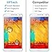 HPTech Galaxy Note 3 Screen Protector - (2-Pack) for Samsung Galaxy Note 3 Tempered Glass Screen Protector Bubble Free 9H Hardness with Lifetime Replacement Warranty