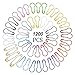 1200 PCS Bulb Safety Pins, 20 Assorted Colors Bulb Pins Metal Gourd Pins Pear Shaped Safety Pins Calabash Pins Clothing Tag Pins Knitting Stitch Markers with Storage Box for DIY Sewing Craft Making