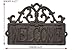 Welcome Sign for Door - Cast Iron Rustic Welcome Sign | Decorative Welcome Wall Plaque | Vintage Design | For Door, Entrance, Entryway or Porch | For Indoor or Outdoor Use | 9.25 X 6.25