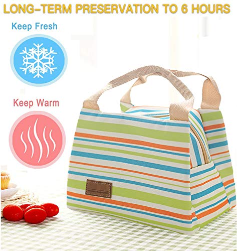 OENEW Lunch Bag for Men Women,Durable Insulated Lunch Bag to Keep Fresh Food for Work/School/Picnic/Beach (Green)