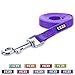 Pawtitas 6 FT Comfortable Dog Leash - Reflective Handle, Heavy Duty Training Leash for Puppies & Small Dogs - Purple
