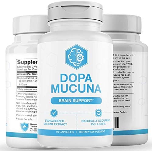 UMZU: Dopa Mucuna - Brain and Mood Support - 90 Capsules - All Natural Ingredients - Improve Memory and Cognitive Function - Stimulate Dopamine Production - Research-Backed Ingredients