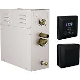 Delta Faucet SimpleSteam 10kW Steam System Kit Matte Black, Includes 10kW Steam System Generator, Square Digital System Control, Square Steam Head, Matte Black 5P-EST010-BL