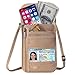 Defway Travel Wallet RFID Blocking Hidden Money Pouch & Neck Passport Holder