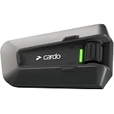 Cardo PACKTALK Edge Motorcycle Bluetooth Communication System Headset Intercom - Single Pack