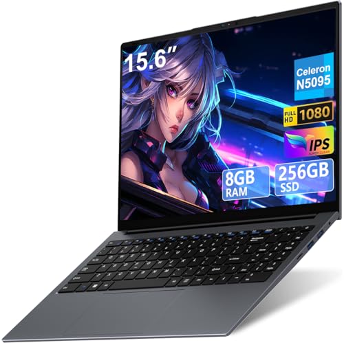 2026 Ordenador Portátil 15,6 Pulgadas Celeron N5095 Win11 Pro 8GB 256GB SSD
