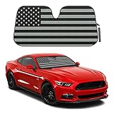 BDK American Flag Windshield Sunshade for Car Truck
