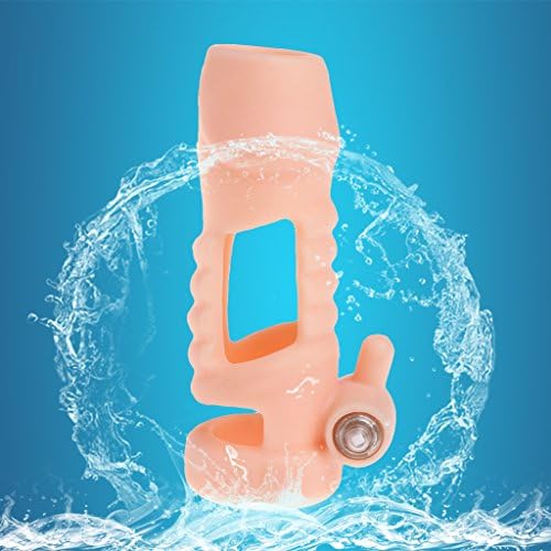 Horoshop Vibrating Male C o c k Sleeve Delay Lock Extender Massager Toys for Men