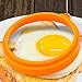 Eggssentials Silicone Egg Ring Set for Frying Eggs and Pancakes| Egg Rings Mold Comes with 2 Bonus Silicone Straws and Cleaner| BPA Free