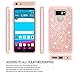LeYi for LG G6 Case,LG G6 Plus Glitter Case with HD Screen Protector for Girls Women, Cute Bling Heavy Duty Protective Phone Case Cover for LG G6 / G6 Plus Rose Gold