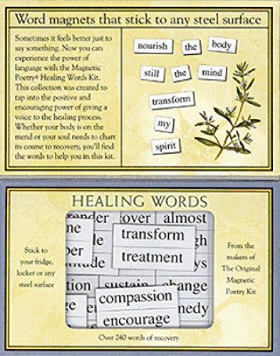 Magnetic Poetry - Healing Words Kit - Words for Refrigerator - Write Poems and Letters on the Fridge - Made in the USA