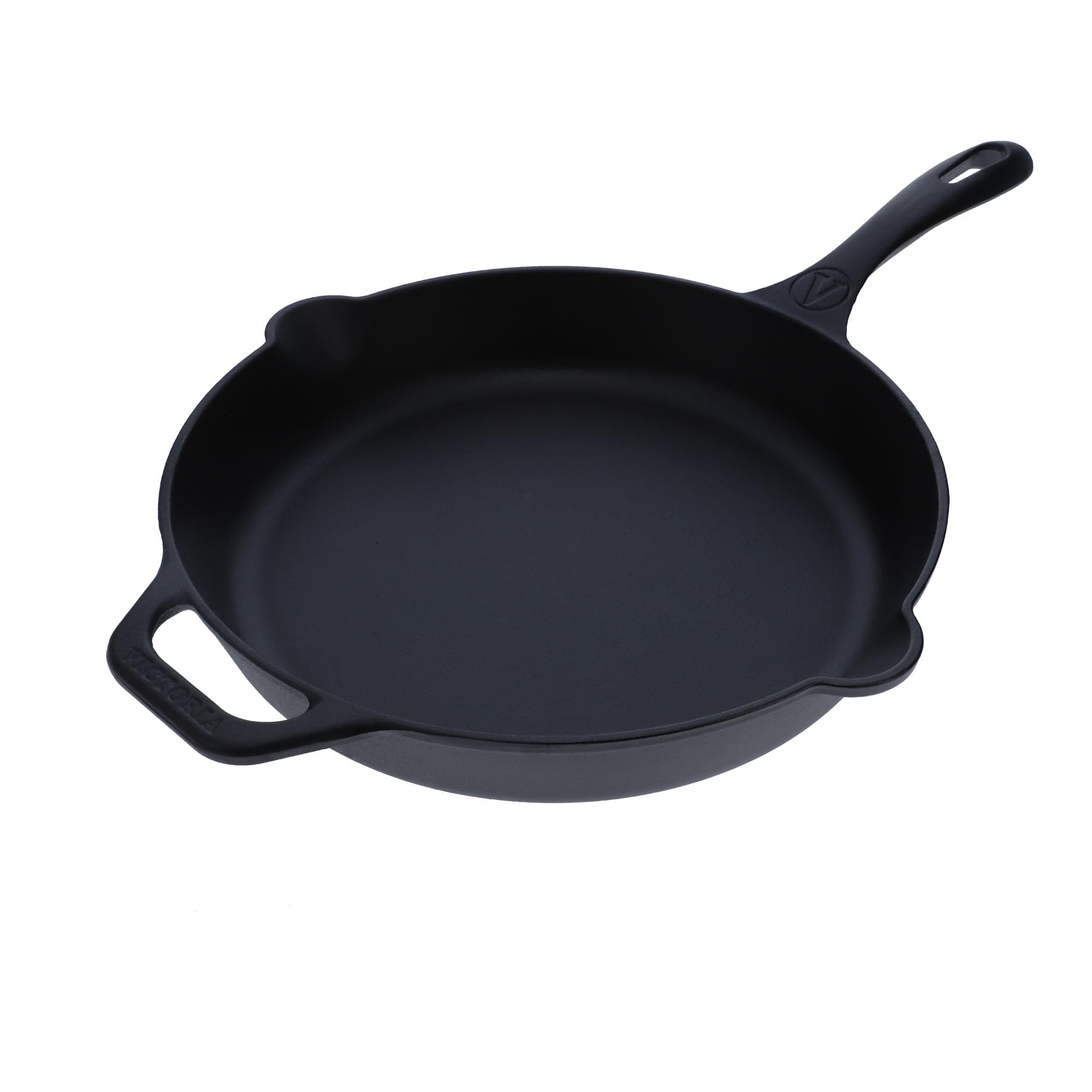 VICTORIA Bratpfanne Emaillierte Gusseisenpfanne Induction 25cm Bratpfanne Geeignet für Feuer, Grill, Backofen, Ceranfeld, Gas, Cast Iron Skillet, Toxic Free Kochgeschirr ohne PTFE oder PFOA