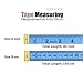Braylin 5 Piece Body Measuring Tape Ruler Sewing, Tailor Double Sided Scale Measure Tape Soft Flexible，Tape Measure 60Inch 150 cm Colorful