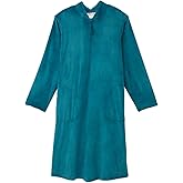 Women’s Open Back Adaptive Plush Nightgown With Zip Front