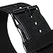 Weight Lifting Belt for Men and Women + Lifting Straps, 10mm Black Suede Leather, Single Prong for Weightlifting, Power Lifting, Cross Fit and Lower Back Support