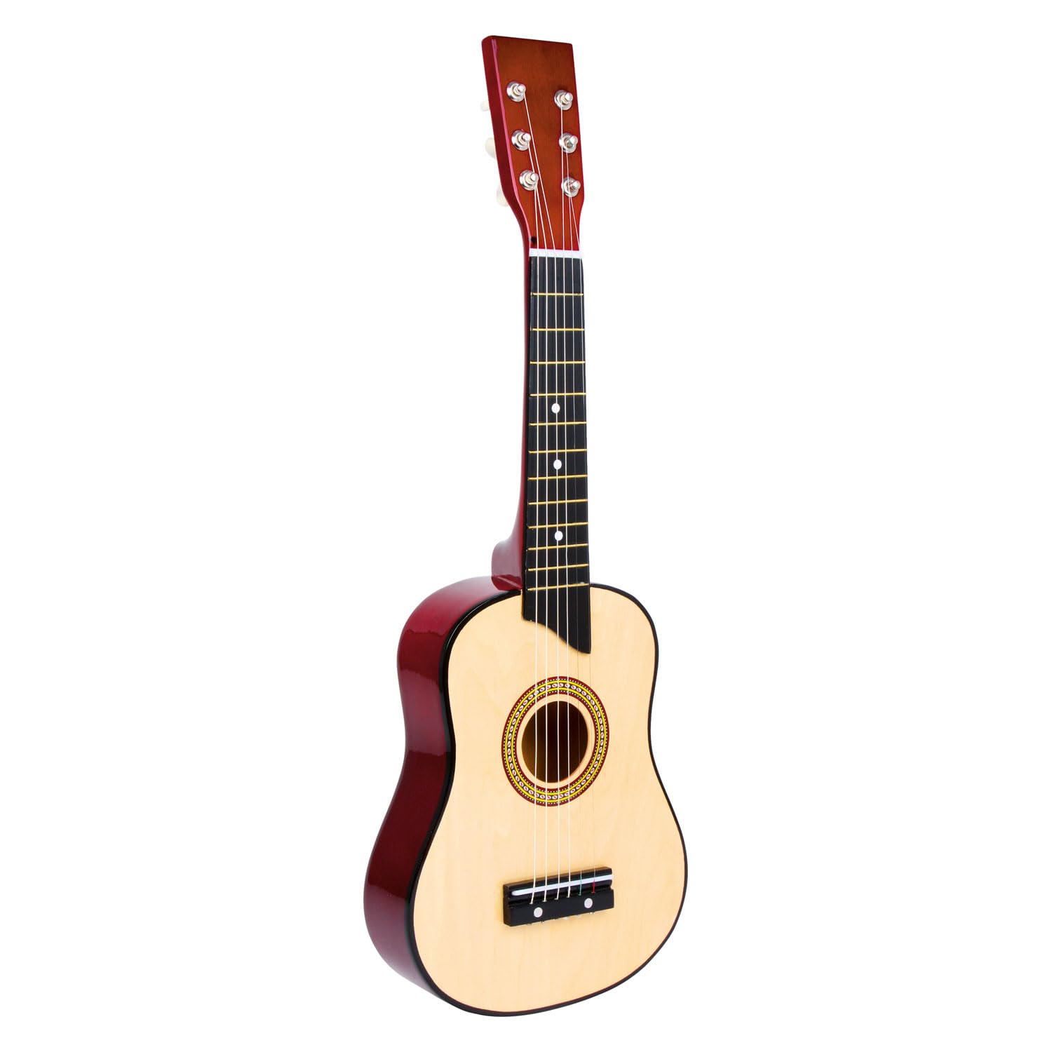 small foot 3307 Toy Guitar "unplugged" made of wood, with six metal strings and plectrum, suitable for children from 3 years on