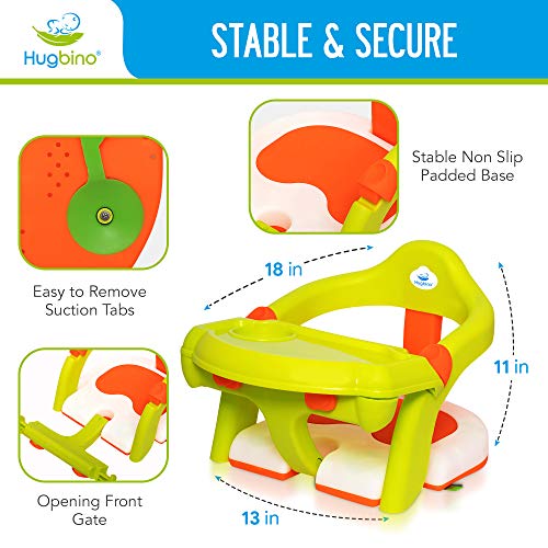 HUGBINO Convertible 2 in 1 Chair Chair for Bathing Chair for Dining