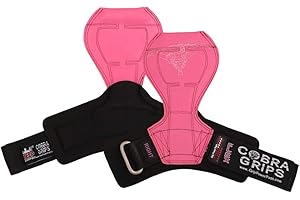 GRIP POWER PADS 2018 Cobra Grips Flex Model Weight Lifting Gloves Heavy Duty Straps Alternative Power Lifting Hooks for Deadlifts with Padded Wrist Wrap Support Bodybuilding