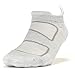 Feetures! Men's Elite Merino+ Cushion No Show Tab, Silver + black, xl