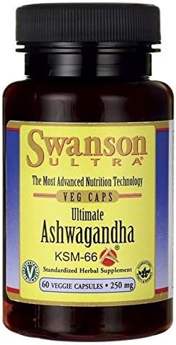 Ksm-66® Ultimate Ashwagandha 250mg - Swanson - 60 Caps por Swanson