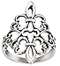 CloseoutWarehouse 925 Sterling Silver Noble Fleur De Lis Ring Size 10