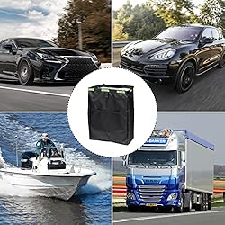 Hanging Car Trash Can with Storage