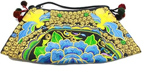 Mootumbon Hill Tribe Handmade Crossbody Bag Hmong Bag Embroidered Thai Handbag (Style 7)