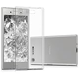 kwmobile Crystal Case for Sony Xperia XZ1 - Soft Flexible TPU Silicone Protective Cover - Transparent