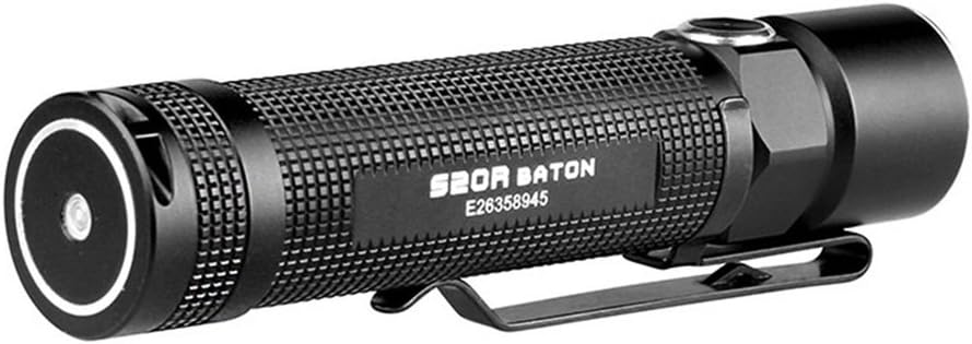 Olight S20R Baton S20 18650 Rechargeable Cree XM-L2 550 Lumen LED Flashlight Magnetic Tail Cap, USB Charging Dock with two LegionArms CR123A Batteries