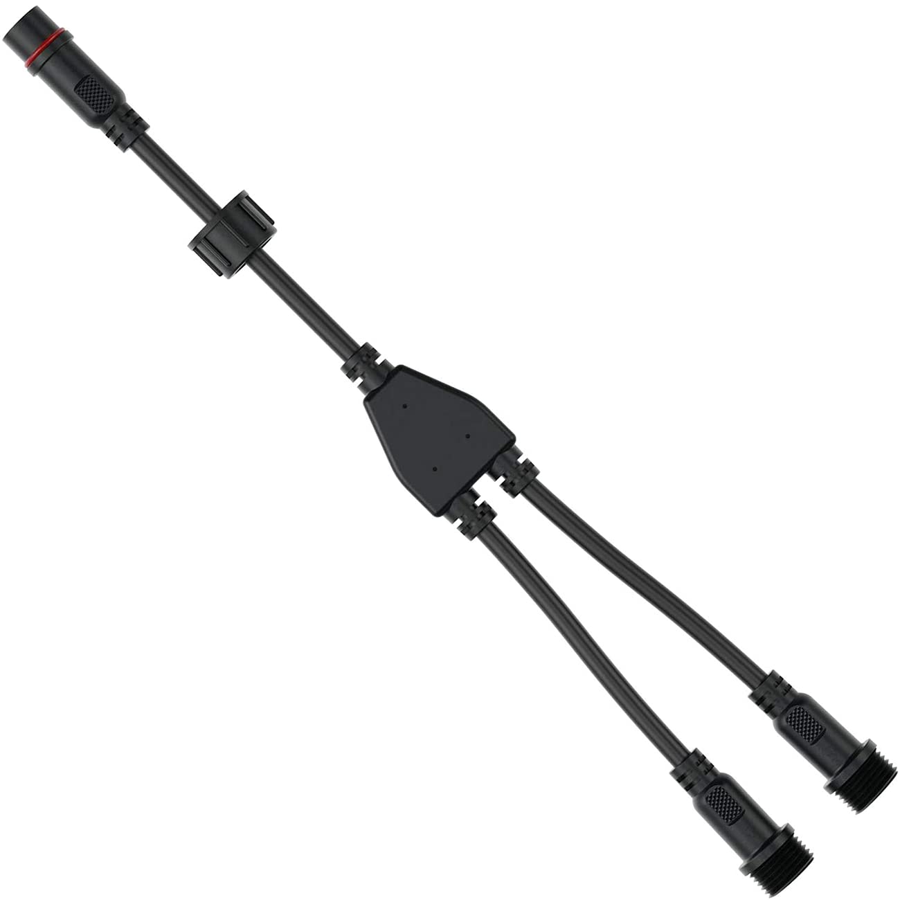 Photo 1 of 2 Way Lighting Splitter Connector 2Pin Y Shape 1 Male to 2 Female Extension Cable Connector for LED Lighting (2 Way Splitter)