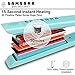 SAMSARA 1″ Anti-Static Mini Flat Iron for Hair Touch Control Portable Hair Straightener Adjustable Temperature, 3D Floating Ceramic Plates, 15s Instant Heat up, Dual Voltage Travel Iron, Palegreenthumb 2