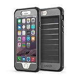 Anker iPhone 6s Case, Ultra Protective Case with Built-in Clear Screen Protector for iPhone 6 / iPhone 6s (4.7 inch), Dust Proof Design (Black/Grey)