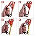 NewDoar UIAA & CE Certified Hand Ascender Rock Climbing Tree Arborist Rappelling Gear Equipment Rope Clamp for 8~13MM Rope